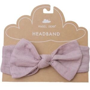 Angel Dear NWT Lavender Muslin Headband BABY SIZE 12-24M